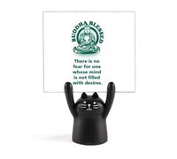 Desire Fear Influence Overflow Memo Holder Cartoon Black Cat Stand Decoration