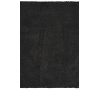 Desire Rugs Ainsley Modern Plain Living Room Shaggy Area Rug in Black | Size: 120 cm diameter Desire Rugs Black 120 cm diameter