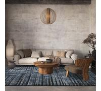 Belgravia Living Room Area Rug Metallic Sheen Modern Nexus Design Navy 120Cm X 170Cm