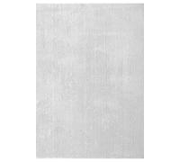 Comfy Washable Low Pile Living Room Area Rug - Anti-Slip Felt Backing Silver 100Cm Diameter
