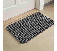 Desire Rugs Eden Non Slip Washable Dirt Trapper Indoor Doormat - Kitchen Mats - Floor Mats in Dark Grey | Size: 57 cm x 200 cm Desire Rugs Dark Grey 57 cm x 200 cm