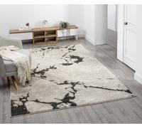 Desire Rugs Eleanor Modern Embossed Living Room Area Rug - Abstract Design in Taupe | Size: 200 cm x 290 cm Desire Rugs Taupe 200 cm x 290 cm