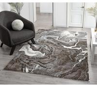 Desire Rugs Eleanor Modern Embossed Living Room Area Rug - Marble Design in Grey | Size: 200 cm x 290 cm Desire Rugs Grey 200 cm x 290 cm