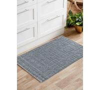 Desire Rugs Ivy Anti-Slip Cubed Trellis Design Doormat - Machine Washable for Easy Care in Dark Grey | Size: 60 cm x 220 cm Desire Rugs Dark Grey 60 cm x 220 cm