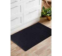 Desire Rugs Ivy Anti-Slip Greek Key Design Doormat - Machine Washable for Easy Care in Black | Size: 80 cm x 150 cm Desire Rugs Black 80 cm x 150 cm