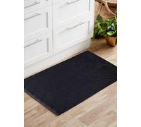 Desire Rugs Ivy Anti-Slip Trellis Design Doormat - Machine Washable for Easy Care in Black | Size: 80 cm x 150 cm Desire Rugs Black 80 cm x 150 cm
