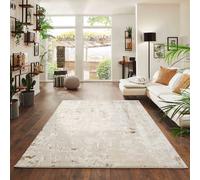 Desire Rugs Modern Styra Abstract Area Rugs Luxury For Bedroom, Living Room, And Hallway Beige 120x170cm, Gold