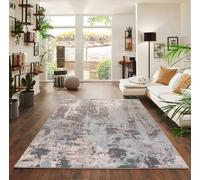 Desire Rugs Modern Styra Abstract Area Rugs Luxury for Bedroom, Living Room, & Hallway in Pink | Size: 120 cm x 170 cm Desire Rugs Pink 120 cm x 170 cm