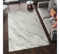 Novu Modern Abstract Living Room Area Rug Metallic Sheen- Valley Grey 200Cm X 290Cm