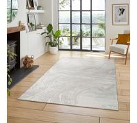 Desire Rugs Perla Modern Abstract Living Room Area Rug Metallic-Grey Resin in Grey | Size: 120 cm x 170 cm Desire Rugs Grey 120 cm x 170 cm