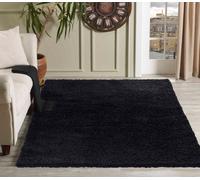 Desire Rugs Modern Elegant Soft Shaggy Rug for Living Rooms - Stylish Area Rugs in Black | Size: 60 cm x 110 cm Desire Rugs Black 60 cm x 110 cm