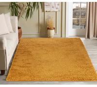 Desire Rugs Modern Plain Soft Shaggy Rug For Living Rooms - Stylish Area Rugs Gold 200x290cm, Gold