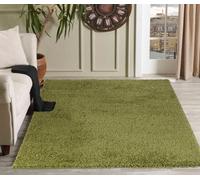 Desire Rugs Modern Plain Soft Shaggy Rug For Living Rooms - Stylish Area Rugs Green 080x150cm, Green