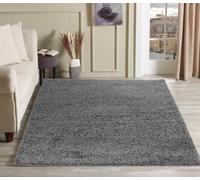Desire Rugs Modern Plain Soft Shaggy Rug For Living Rooms - Stylish Area Rugs Grey 060x110cm, Grey