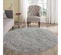 Desire Rugs Modern Elegant Soft Shaggy Rug for Living Rooms - Stylish Area Rugs in Grey | Size: 120 cm diameter Desire Rugs Grey 120 cm diameter