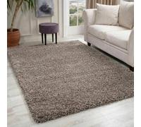 Desire Rugs Modern Plain Soft Shaggy Rug For Living Rooms - Stylish Area Rugs Light Beige 120x170cm, Cream