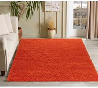 Desire Rugs Modern Plain Soft Shaggy Rug For Living Rooms - Stylish Area Rugs Orange 060x110cm, Orange
