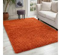 Desire Rugs Plain Living Room Shaggy Area Rugs Orange 80X150 Cm