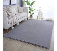 Desire Rugs Plushtale Washable Low Pile Living Room Area Rug - Fluffy Super Soft in Dark Grey | Size: 160 cm x 220 cm Desire Rugs Dark Grey 160 cm x 220 cm