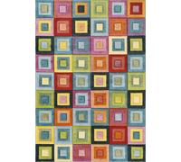 Desire Rugs Rainbow Modern Living Room Carved Rug Multi - Block | Size: 200 cm x 290 cm Desire Rugs Multicolor 200 cm x 290 cm
