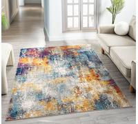 Desire Rugs San Marino Modern Living Room Area Rug - Low Pile Abstract Design | Size: 60 cm x 220 cm Desire Rugs Multicolor 60 cm x 220 cm