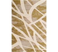 Santiago Carved Line Modern Living Room Area Rug, Sage, 120x170cm