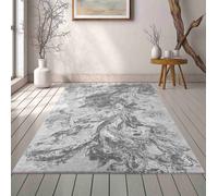 Desire Rugs Serenity Modern Abstract Area Rug - Flowing Water-Inspired Design for Living Room, Bedroom, Hallway in Grey | Size: 80 cm x 150 cm Desire Rugs Grey 80 cm x 150 cm