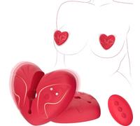 Desire Spark Nipple Toys Remote Control Nipple Clamps Vibrator for Women | 10 Vibrating Modes for Clit Stimulator, Magnetic Nipple Clips Silicone Breast Clamps, 1 Pair BDSM Sex Toys for Couples