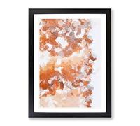 Desire The West Abstract Framed Print for Living Room Bedroom Home Office Décor, Wall Art Picture Ready to Hang, Black A2 Frame (62 x 45 cm)
