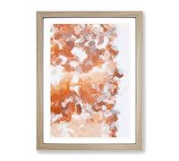 Desire The West Abstract Framed Wall Art Print A2 Oak