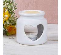 Desire Wax Melt Warmer/oil Burner - Heart (White)