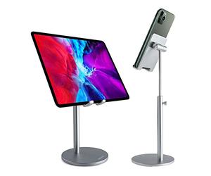 Desire2 Adjustable Stand for Smartphone and Tablet | Multi-Angle Mobile Phone Holder and Tablet Stand | Rotatable Office Desk Accessory for Men and Women | Adjustable Phone Stand and Ebook Mount