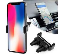 Desire2 Car Phone Holder Mount, Dual Air Vent Grip with 360° Rotation, Protective Car Phone Mount Cradle