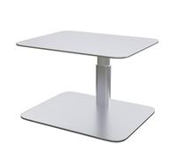 Desire2 Riser, Carbon Steel Monitor Stand for Desks, Ergonomic Desktop Computer Accessory, Elegant Computer Desk Monitor Stand with Adjustable Height, Silver Office Desk Accessory for Desk Decor