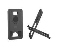 Desire2 Snap Rack Ultra-Slim Aluminium Phone Holder, Metal Foldable Phone Stand Slimmer than Some Devices, Travel-Essential Portable Cell Phone Stand for Desk, Lightweight Cell Phone Holder for Bed