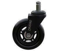 Desire2 Swivel Roller Wheels for IKEA Desk Chairs Only 5-Pack, 3-inch Caster Wheels for Furniture, 10-mm Stem Caster Wheels for Office Chairs, Swivel Wheel Replacements and Home Office Essentials
