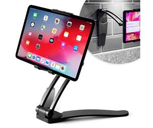 Desire2 Tablet Mount Stand 2 in 1, Ideal Holder for Kitchen Wall and Counter Top, Compatible with iPad, Tablet 7 to 10 Inch, iPhone 14, 15,16,17, Pro Max, 12 Mini, Samsung, Huawei and All Smartphones