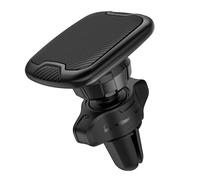 Desire2 VentMag Car Phone Holder, Vent Mounted Magnetic Smartphone Holder with 3M Adhesive Plates for Universal Compatibility, Secure Vehicle Phone Grip with Adjustable Clip, Carbon Fibre Style