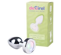 Desirel GlowPlug - Illuminating Anal Plug - Small (Silver)
