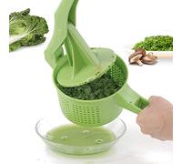 DesirePath Salad Spinner Large Fruits and Vegetables Dryer Squeezer Quick Dry Design BPA Free Dry off and Drain Lettuce and Vegetable Kitchen Food Strainer for Dumpling Filling Filter