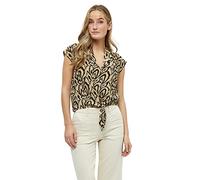 Desires Women's Daniela Sleeveless Tie Shirt, 0975P Cuban Sand Print, XS