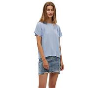 Desires Women's Debbi Short Sleeve Blouse 2272 Serenity Blue L