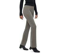 Desires Women's Eninna Flared Leggings 5076C Apple Butter Brown Checked 16