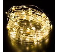 Desiretech - 100 LED Battery-Powered Fairy Lights - 10M Copper Wire String Lights - Waterproof Decorative LED for Indoor/Outdoor Use(Battery Box Indoor) - Weddings, Christmas, Bedroom, Patio & Party