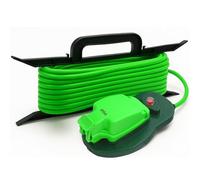 Desiretech - 10m Weatherproof Extension Cable - 1 Socket - 13 Amp Outdoor Lead - Waterproof IP54 - Durable Green Cable for Garden, Outdoor Equipment & Power Tools - Flexible & Heavy Duty Design