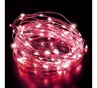 Desiretech - 50 LED Battery-Powered Fairy Lights - 5M Copper Wire String Lights - Waterproof Decorative LED for Indoor/Outdoor Use(Battery Box Indoor) - Weddings, Christmas, Bedroom, Patio & Party