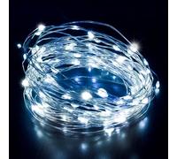 Desiretech - 50 LED Battery-Powered Fairy Lights - 5M Copper Wire String Lights - Waterproof Decorative LED for Indoor/Outdoor Use(Battery Box Indoor) - Weddings, Christmas, Bedroom, Patio & Party