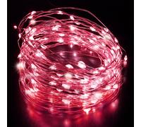 Desiretech LED Battery-Powered Fairy Lights Copper Wire String Lights 2Pack 50LED in Red Desiretech Red