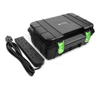 Desiretech Weatherproof Outdoor Electric Box - Large (4 Gang 10m Extension Lead) in Black Desiretech Black