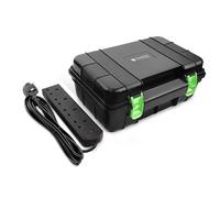 Desiretech Weatherproof Outdoor Electric Box with 4 Gang 10m Extension Lead - IP54 Rated, Heavy-Duty Power Supply for Garden Tools, Christmas Lights, and DIY Tasks